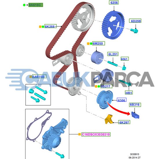 AV6Q 8A615 AB Focus triger