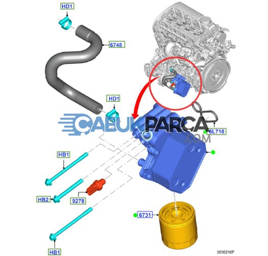 FORD TRANSİT YAĞ SOĞUTUCU